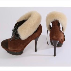 L.A.M.B. Brown Booties